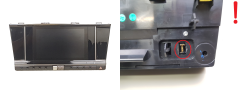 Näyttö Navi Citroen DS7 9818615980 9818608780