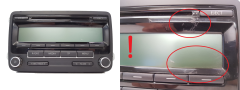 Radio-CD-soitin VW 1K0035186AA 7647201360 Blaupunkt 1382