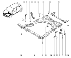 Kiinnike, Kannatin Uusi Renault Clio 4 543171370R