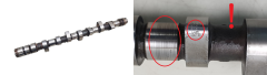 Nokka-akseli 0801P4 2.0 8v Citroen Peugeot 1025