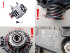 Laturi 045903023A Bosch 0124515022 120A VW AG