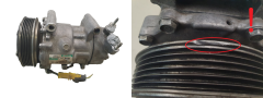 Ilmastoinnin Kompressori 9655191680 Sanden SD6V12 Model 1450 Citroen Peugeot 1006