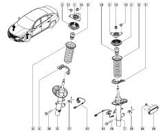Iskunvaimennin Uusi Alkuperäinen Oryginał Renault Talisman 543022967R Iskunvaimennin Uusi Alkuperäinen Oryginał Renault Talisman 543022967R