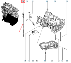 Öljytikku Uusi Alkuperäinen 111405580R Renault Dacia