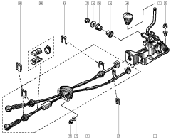 Vaihteiston vaijeri Alkuperäinen Renault Safrane 7701466936