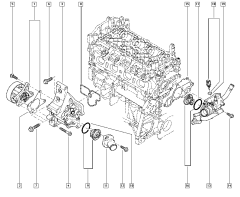 Tiiviste, tiiviste Alkuperäinen Renault Nissan 1.4 TCe H4F 110620001R