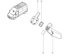 Sisäpeili Alkuperäinen Master III Movano NV400 963215589R