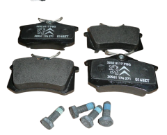 Jarrupalat Taka Alkuperäinen Citroen Peugeot C2 C3 DS3 207 208 425441 Jarrupalat Taka Alkuperäinen Citroen Peugeot C2 C3 DS3 207 208 425441