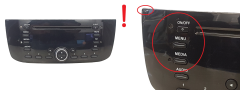 Radio-CD-soitin Fiat Punto Evo 7355354400 F199FL Delphi 1072