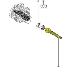 Vaihteiston pääakseli Uusi Alkuperäinen Renault Clio III Twingo JH3 6001548614