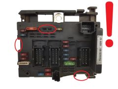 Ohjausyksikkö BSM B2 9646405180 PSA Delphi 1233