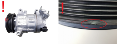 Ilmastoinnin Kompressori 9827528980 9827552180 Valeo VC S-12E Citroen Peugeot