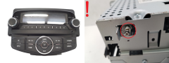 Radio-CD-soitin Opel Corsa E 557799431 39012676 DWGM1004