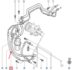 Ilmastointiputki Uusi Alkuperäinen 8200895919 Renault