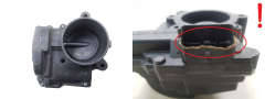 Kaasuläpän venttiili V757669780-04 A2C53279370 PSA Mini 1600