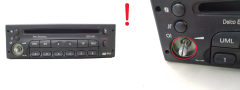 Radio-CD-soitin Opel 90566821 CDR500 2F4 GM Delco