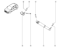 Iskunvaimennin Taka Alkuperäinen Renault Scenic IV 562101385R Iskunvaimennin Taka Alkuperäinen Renault Scenic IV 562101385R