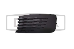 Puskurin Säleikkö Vasen Tee VW Caddy 2K7853665 88531820102 DPA