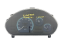 Nopeusmittari Daewoo Matiz 96566387 54244
