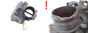 Kaasuläpän venttiili Citroen Peugeot Ford 9806625280 A2C85766300 2.0 HDI
