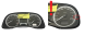 Kierroslukumittari Peugeot 307 9645768480 E 01 48993