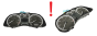Nopeusmittari Peugeot 307 9651299680 E 01 49793
