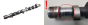 Nokka-akseli 0801K7 1.4 1.5 D TUD Citroen AX Saxo Peugeot 106 Micra 2