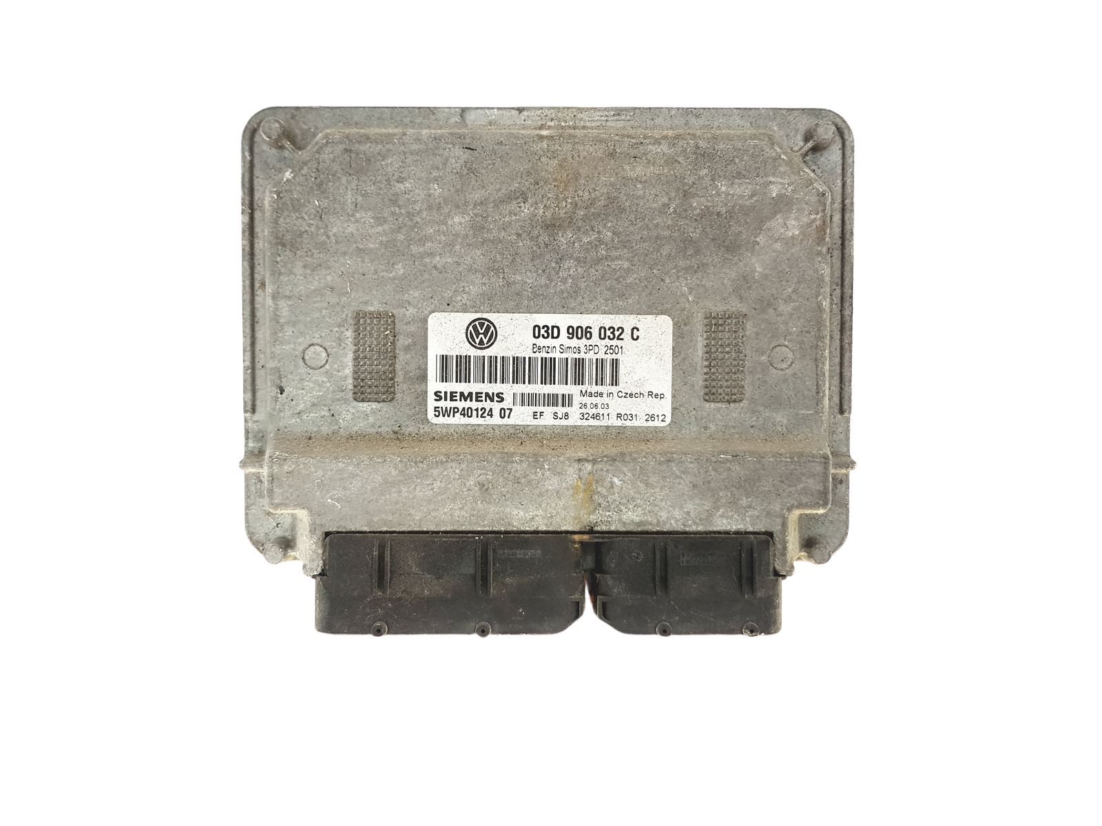Ohjausyksikkö VW 03D906032C 5WP40124 07 Siemens 25312 main product photo