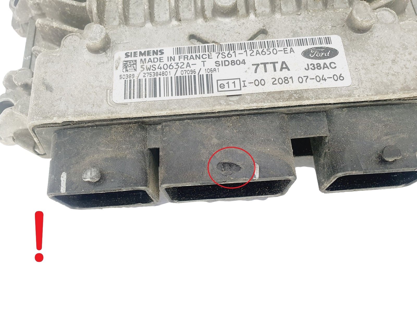 Ohjausyksikkö 7S61-12A650-EA 5WS40632A-T SID 804 Ford Siemens 47719 main product photo