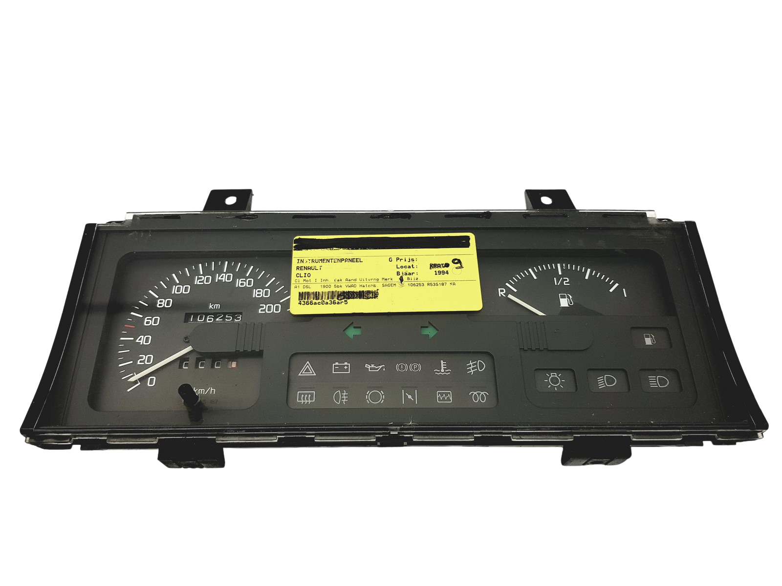 Kierroslukumittari Renault Clio 1 7700831759 C 49559 main product photo