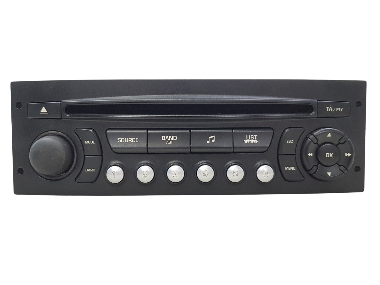 Radio-CD-soitin Peugeot 207 96613826XT PSARCD411-51 Siemens 1083 main product photo
