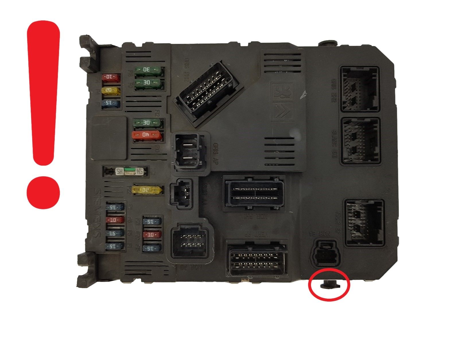 Ohjausyksikkö BSI F02-00 9649811480 S118085200H PSA Siemens 1274 main product photo