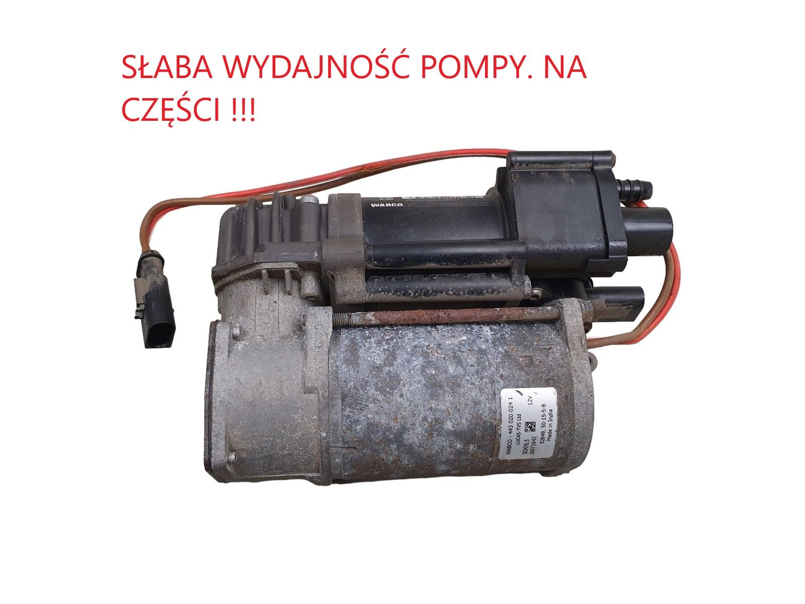 Ilmajousituksen Pumppu BMW 5 37206875176 Wabco 443020024 main product photo