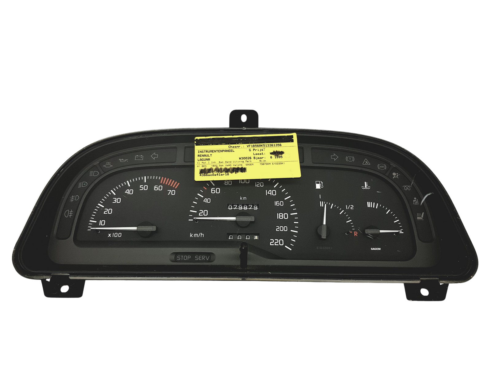 Kierroslukumittari Renault Laguna 1 7700844747 49854 main product photo