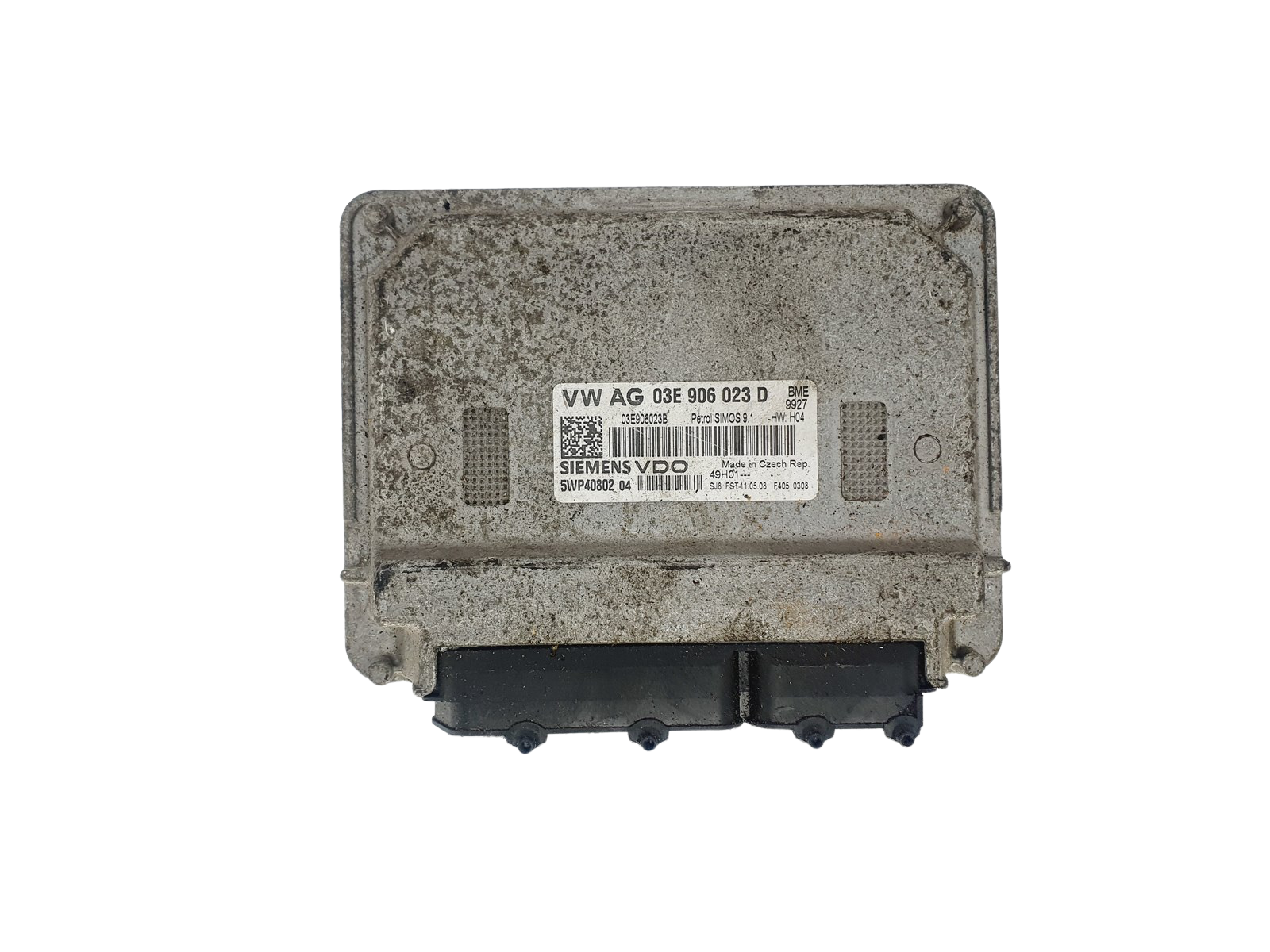 Ohjausyksikkö 03E906023D 5WP40802 04 VW Seat Siemens 44894 main product photo