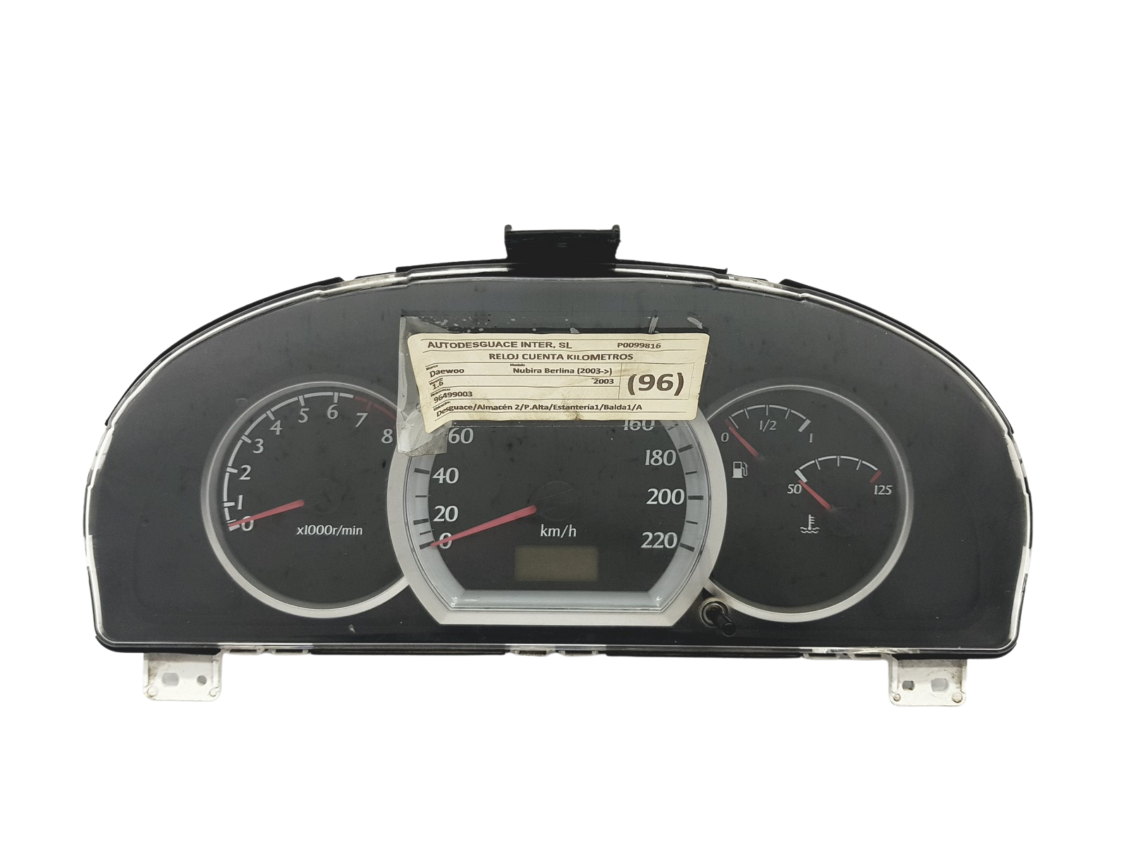 Kierroslukumittari Chevrolet Lacetti 96499003HM 57627 main product photo