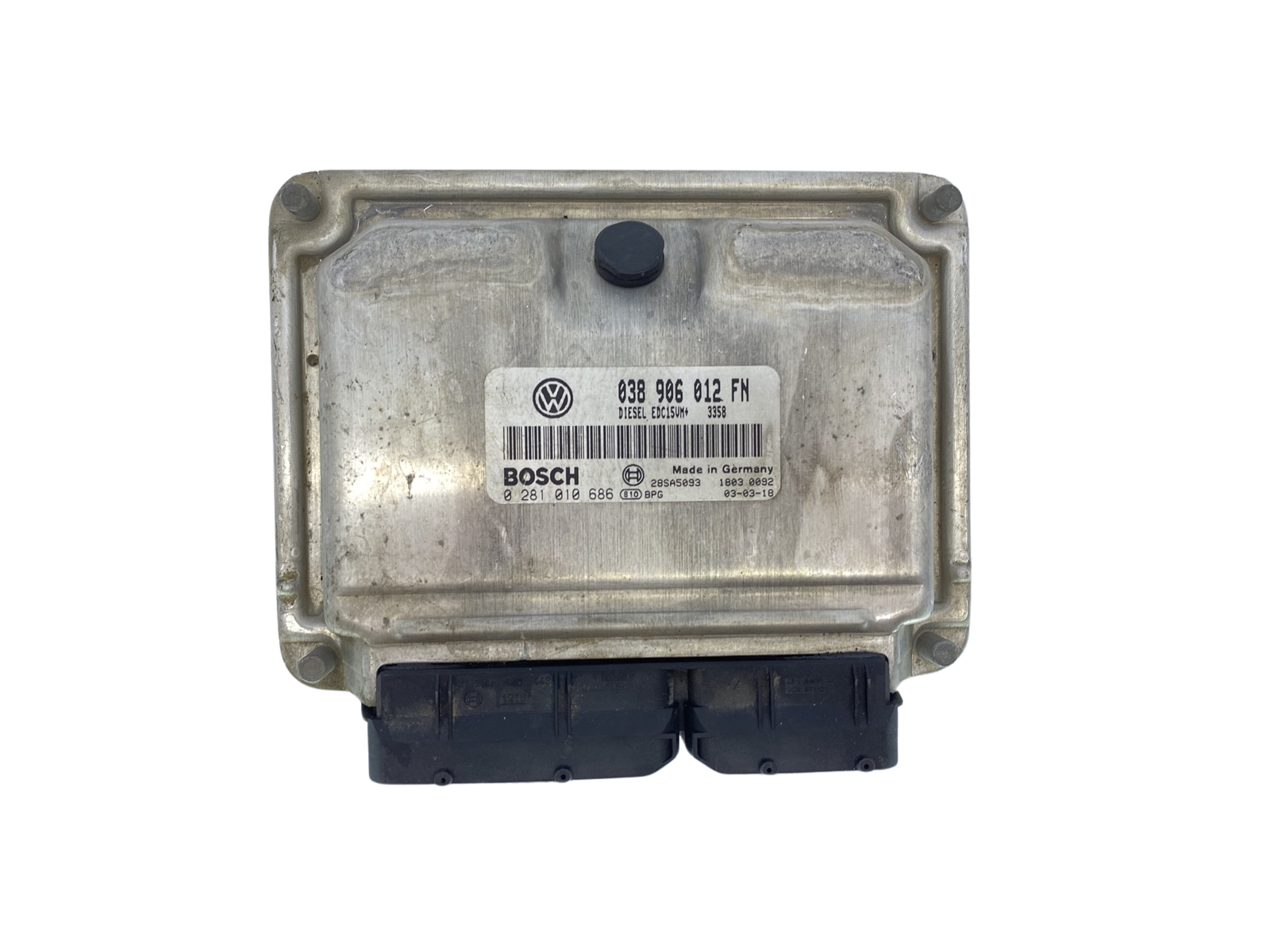 Ohjausyksikkö 038906012FN 0281010686 VW Seat Bosch 63913 main product photo