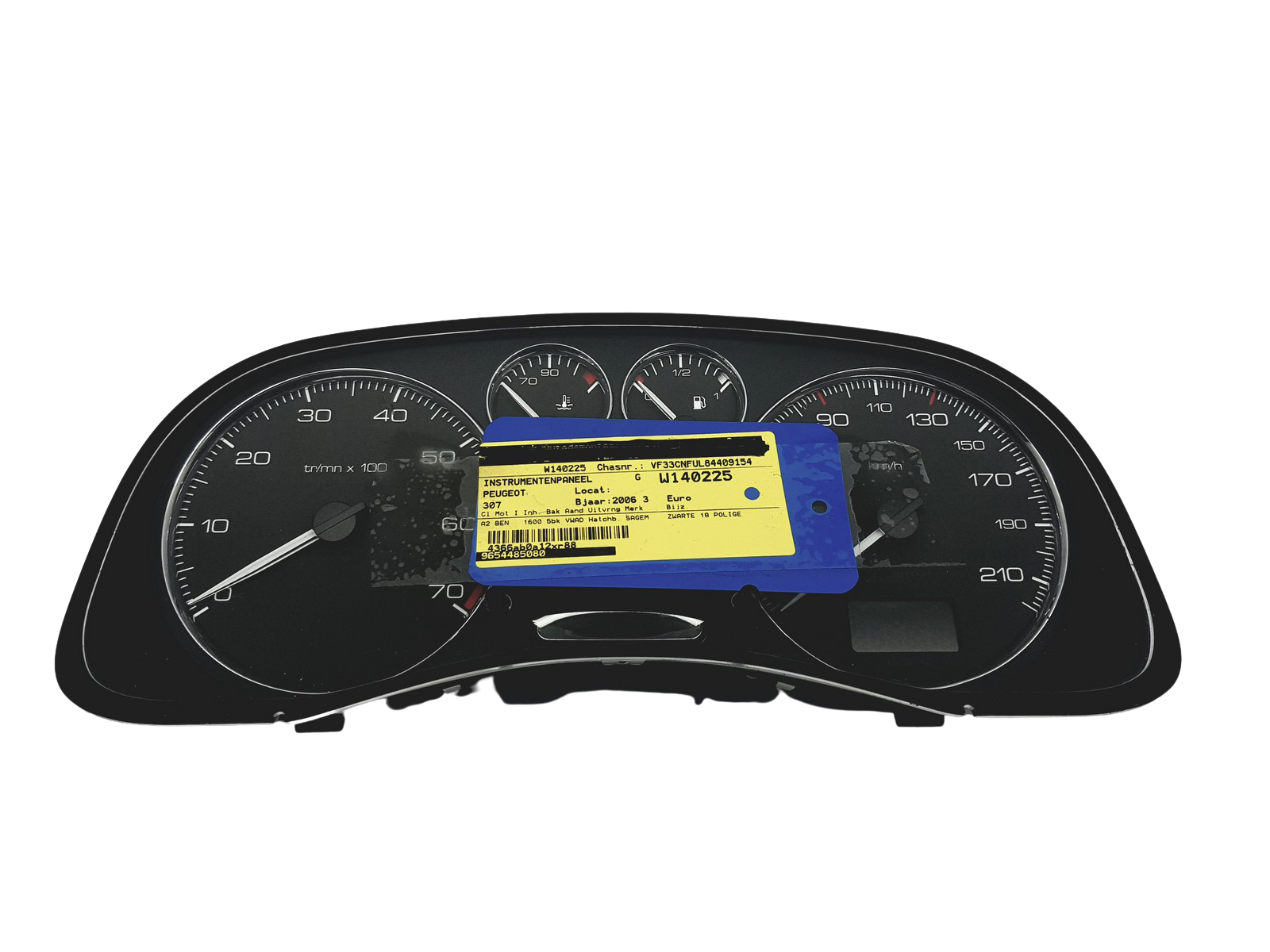 Kierroslukumittari Peugeot 307 9654485080 A01 49357 main product photo