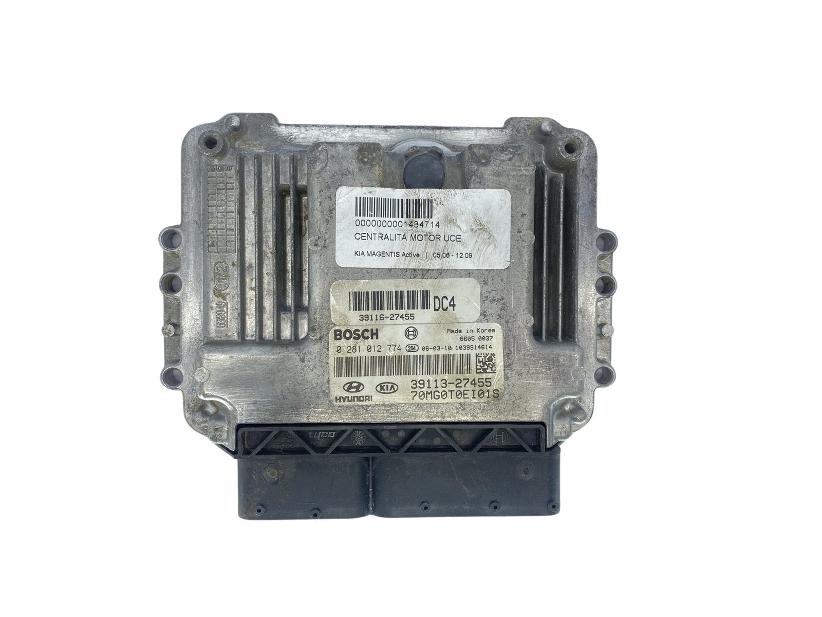 Ohjausyksikkö 0281012774 39113-27455 70MG0T0EI01S KIA Bosch 62722 main product photo