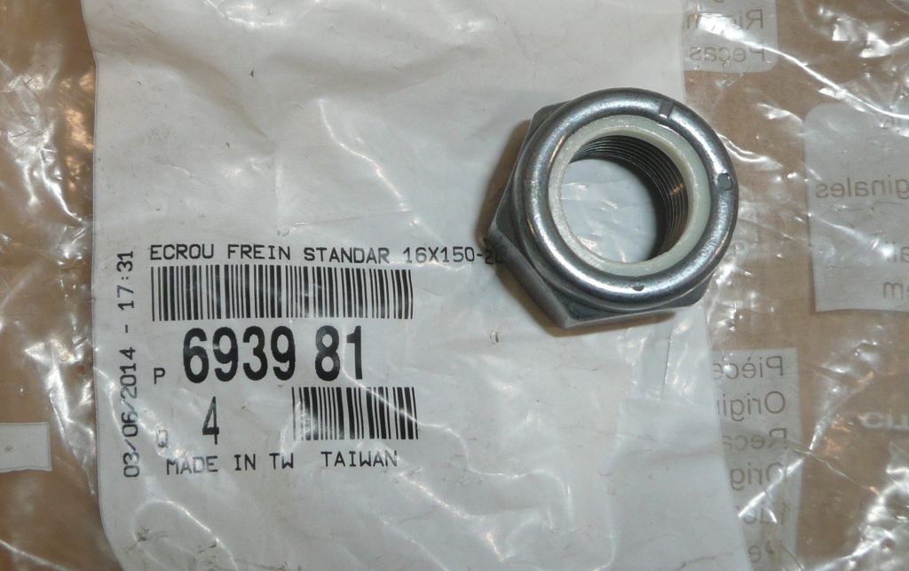 Mutteri Śruby Amortyzatora Uusi Alkuperäinen 6939.81 693981 Citroen Peugeot main product photo