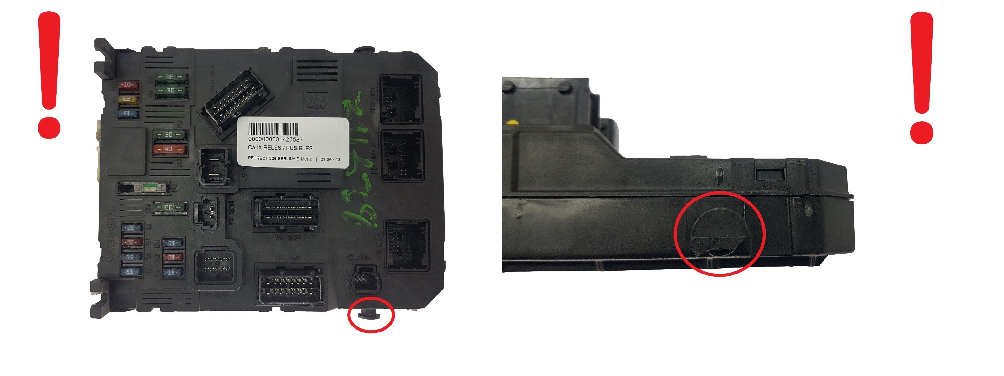 Ohjausyksikkö BSI E02-00 9646777380 S118085210G PSA Siemens 1986 main product photo