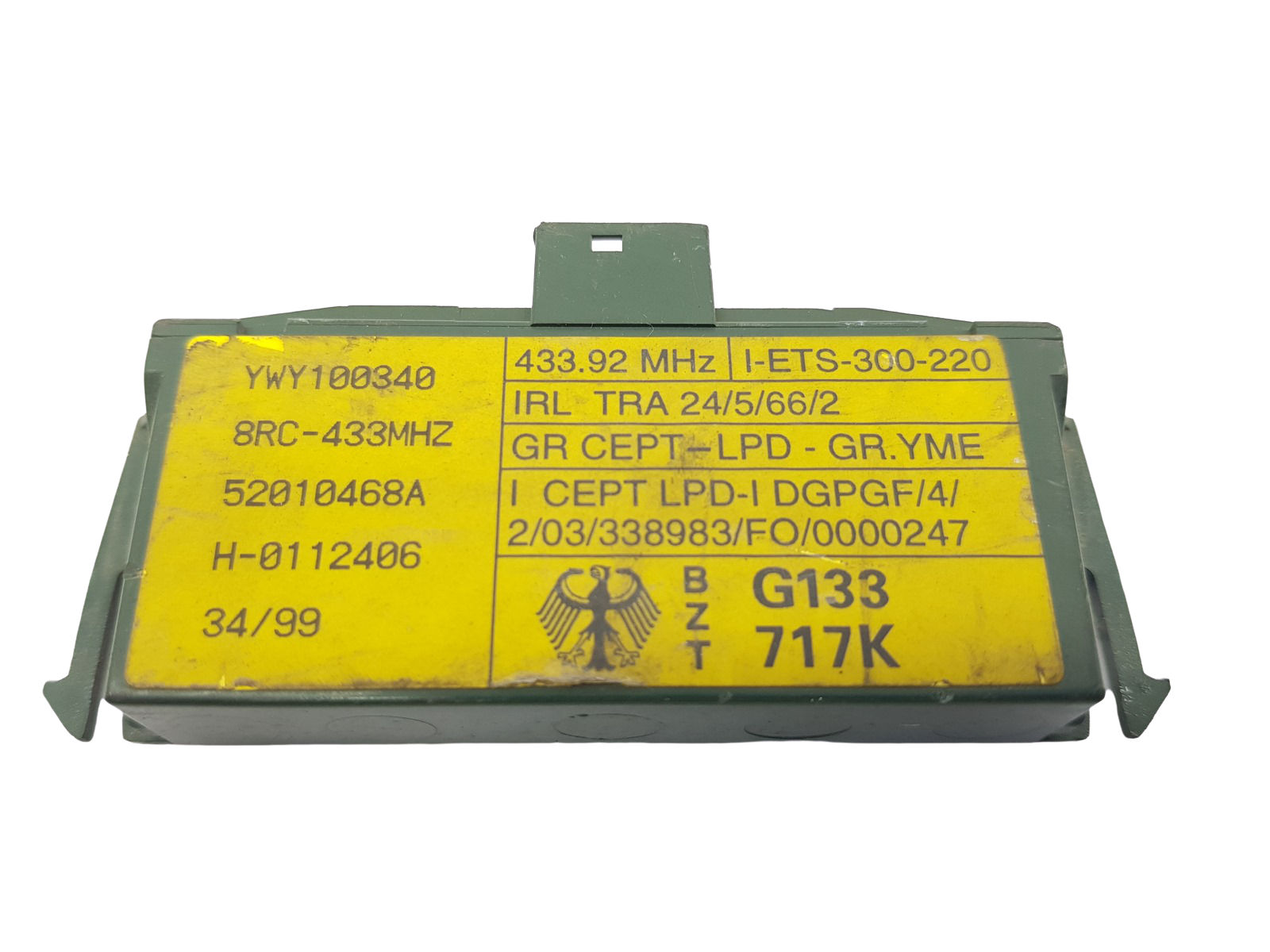 Ohjausyksikkö Land Rover YWY100340 52010468A 26920 main product photo