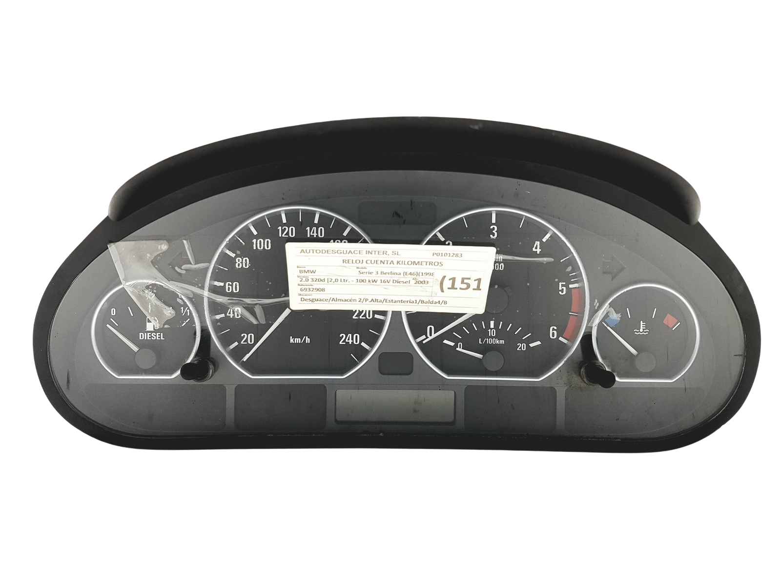 Nopeusmittari BMW 3 E46 6211 6932908 0263639128 51409 main product photo