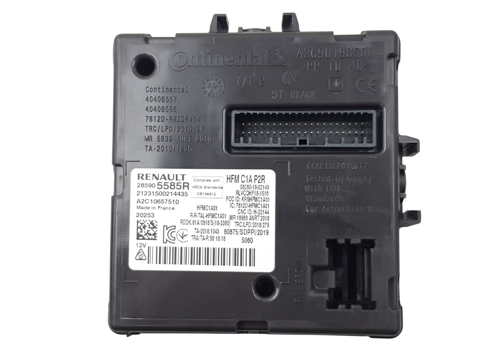 Ohjausyksikön moduuli Renault Clio 5 Zoe 285905585R A2C10657510 0km 32 main product photo