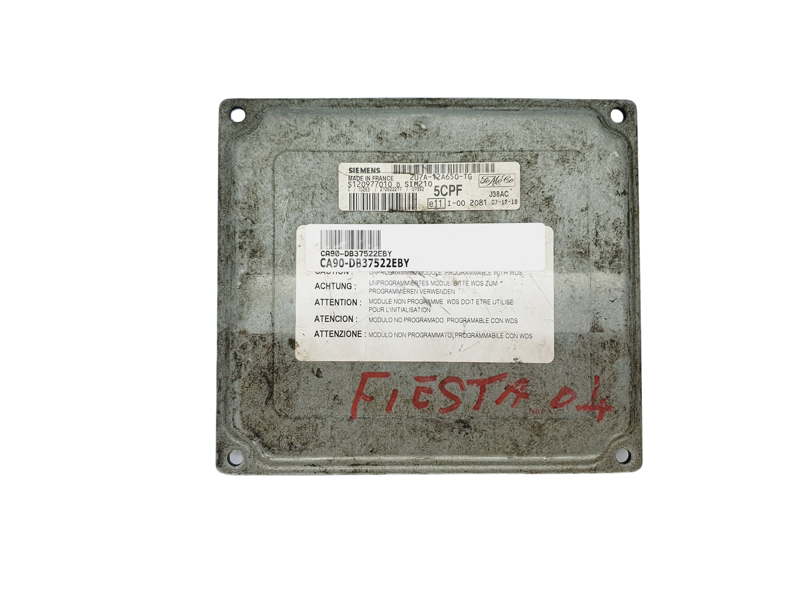 Ohjausyksikkö 2U7A-12A650-TG S120977010D Ford Siemens 37522 main product photo