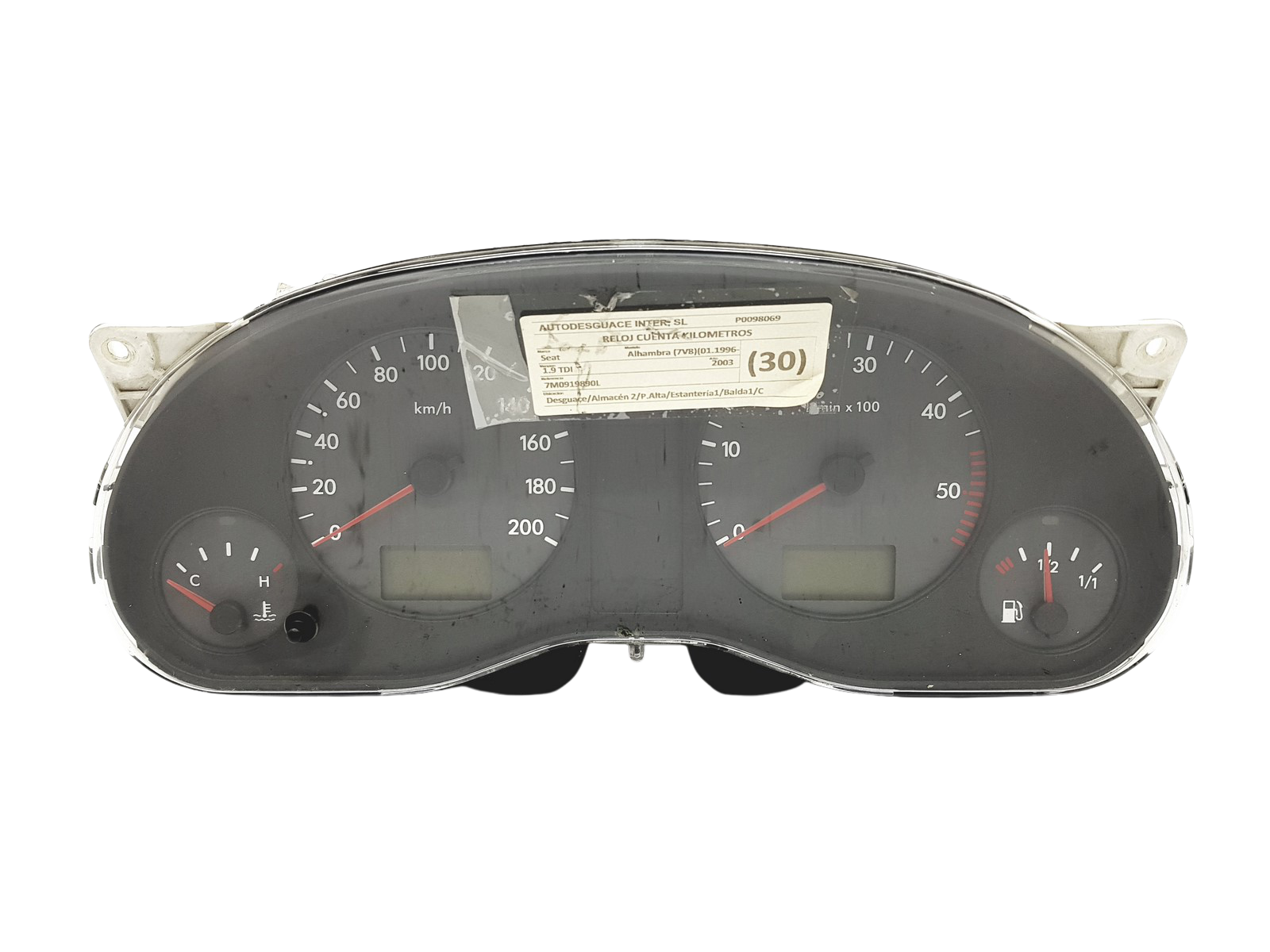 Kierroslukumittari Seat Alhambra VW Sharan 7M0919890L AE main product photo
