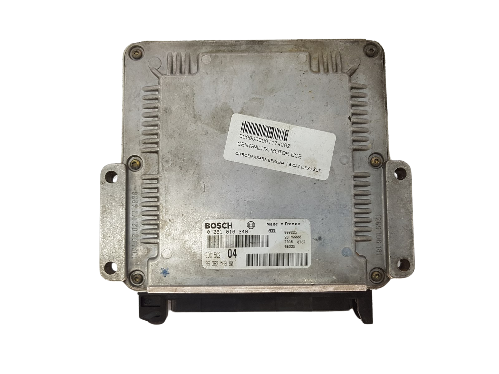 Ohjausyksikkö 0281010249 9636256980 28FM0000 PSA Bosch 3692 main product photo