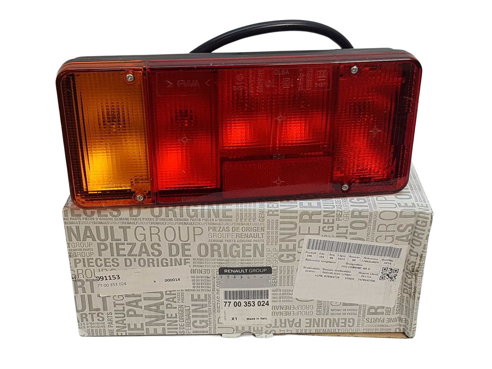 Valaisin Renault Opel Nissan 7700353024 Alkuperäinen main product photo