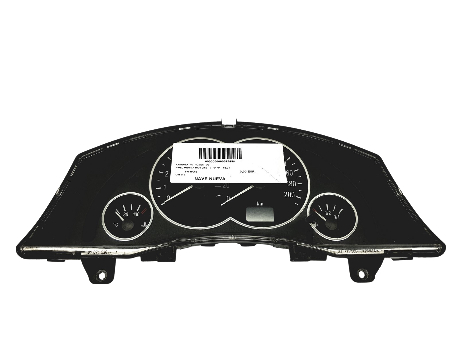 Kierroslukumittari Opel Meriva A 13140265MN 110080162014 58352 main product photo