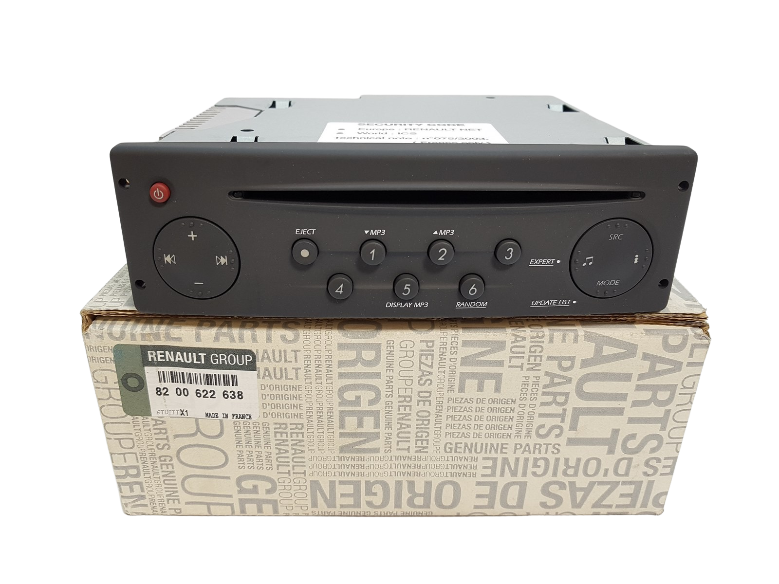 Radio-CD-soitin Renault Espace 4 8200622638 Uusi Alkuperäinen main product photo